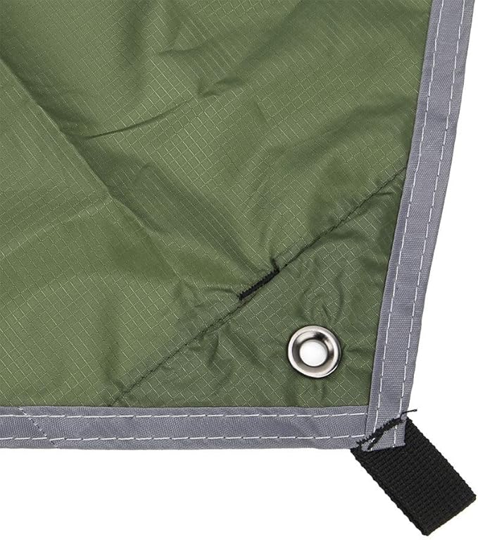 Portable Hanging Camping Hammock with Net Canopy Rain Cover, Outdoor Hammock for Courtyard Garden, 210T Nylon Fabric with Steel Buckle and Tree Rope, Lightweight