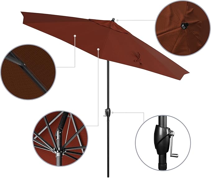California Umbrella 9' Rd Aluminum Patio Umbrella