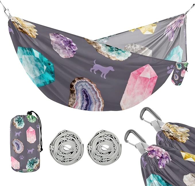 Crystal and Pet Camping Hammock Fabric for Outside Patio Garden