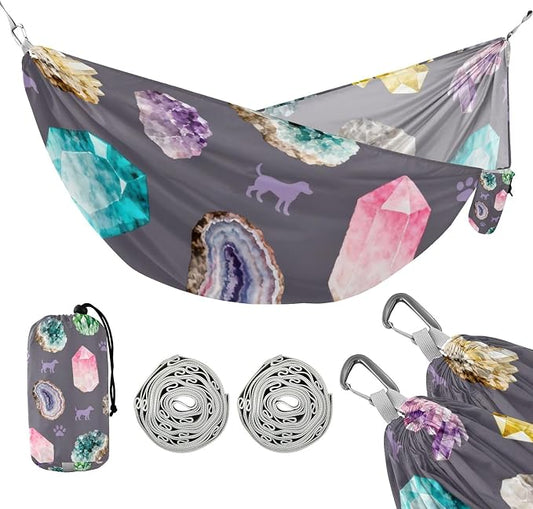 Crystal and Pet Camping Hammock Fabric for Outside Patio Garden