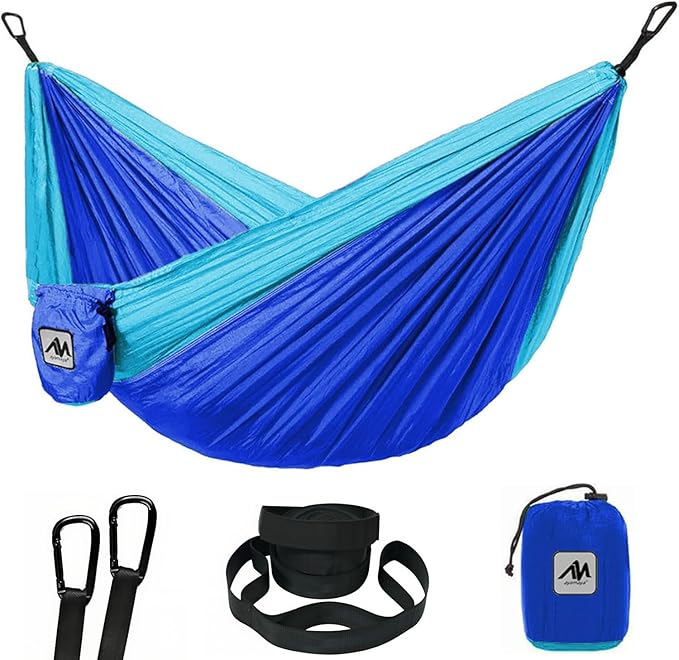 ayamaya Kids Camping Hammock, Small Outdoor Hammock Gifts for Children Girls Boys, Ultralight Kids Camping Gear with Tree Strap & Carabiners,Sling Swing Hammock for Indoor/Outdoor Use