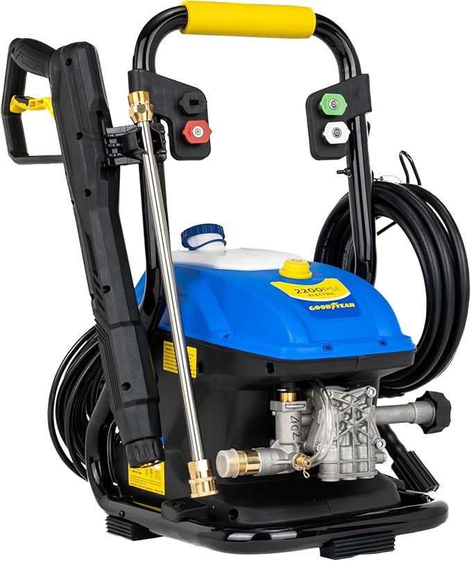 Goodyear 2200 PSI Compact Electric Pressure Washer, 1.65 GPM