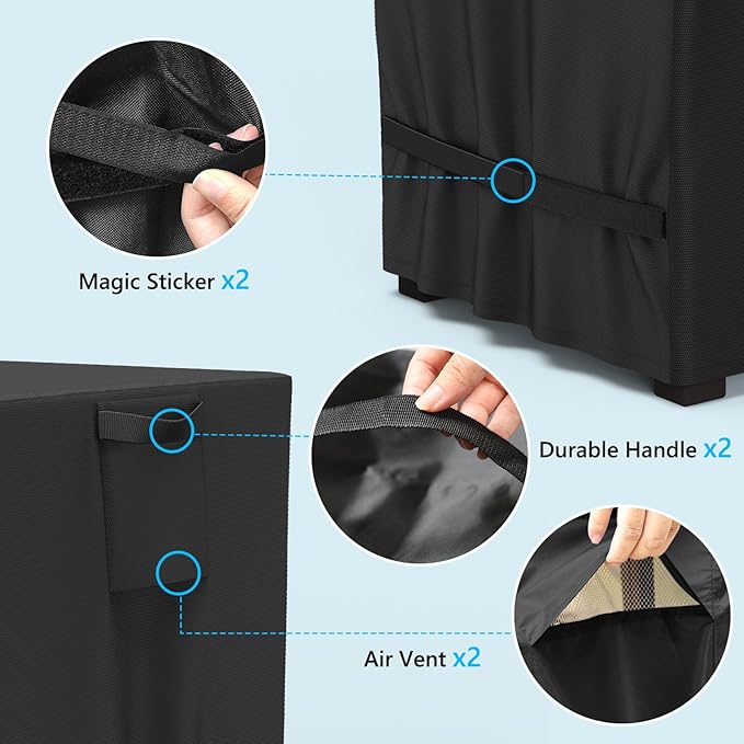 AKEfit Outdoor Prep Table Cover,Waterproof Patio Stainless Steel Table Work Cover,for Grill Dining Cart , Outdoor Table, Patio Food Prep Station-36"L x 24"W x 35"H