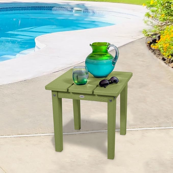 Mix and Match Cape, Lakeshore and Riverside Adirondack Small Side Table, Palm Green
