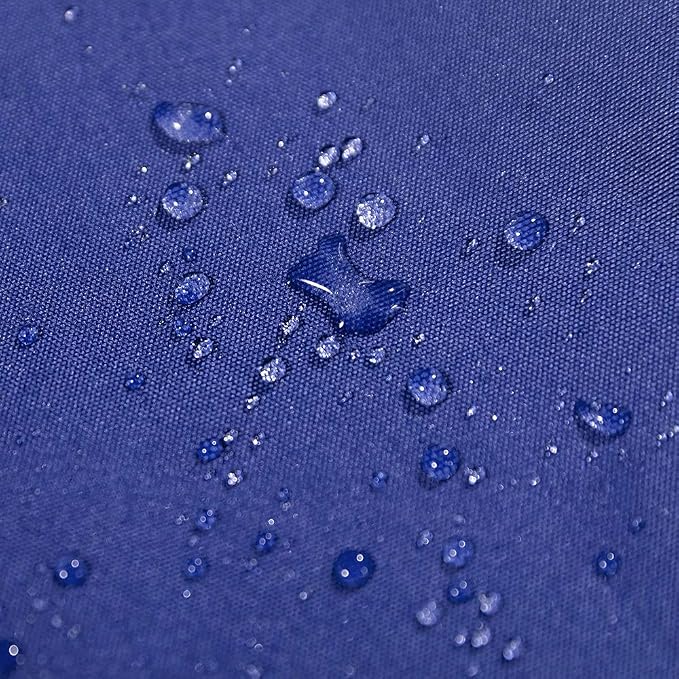 MIULEE Pack of 2 Decorative Outdoor Waterproof Pillow Covers Navy Blue Bundle Set of 2 Pillow Inserts 18x18
