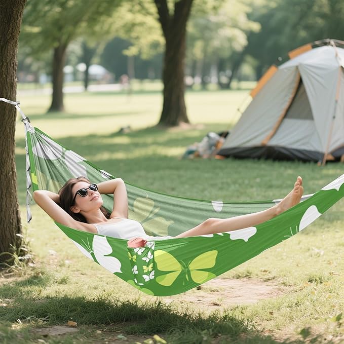 Butterflies St 330lb Capacity Outdoor Hammocks with Tree Straps Hanging Hammock for Indoor Outdoor Patio soporte para hamacas para adultos