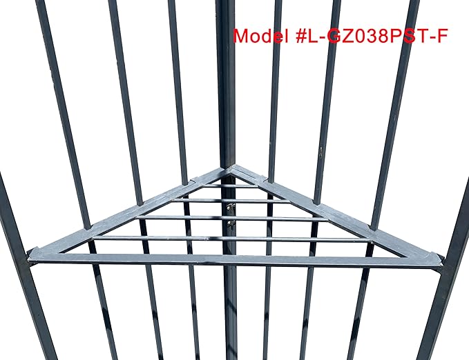 Canopy Top for Garden Treasures 10 ft x 10 ft Brown Metal Square Semi- Gazebo Model #L-GZ038PST-F (Tan) (FABRIC TOP ONLY)