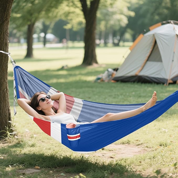 National Flag of Iceland Hammocks with Portabl Carry Bag Backyard Hammock for Indoor Outdoor Patio