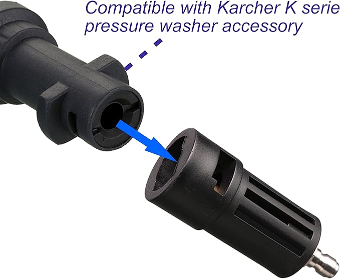 M MINGLE Compatible Pressure Washer Adapter, Compatible with Karcher Power Washer Accessory, 1/4'' Quick Connect