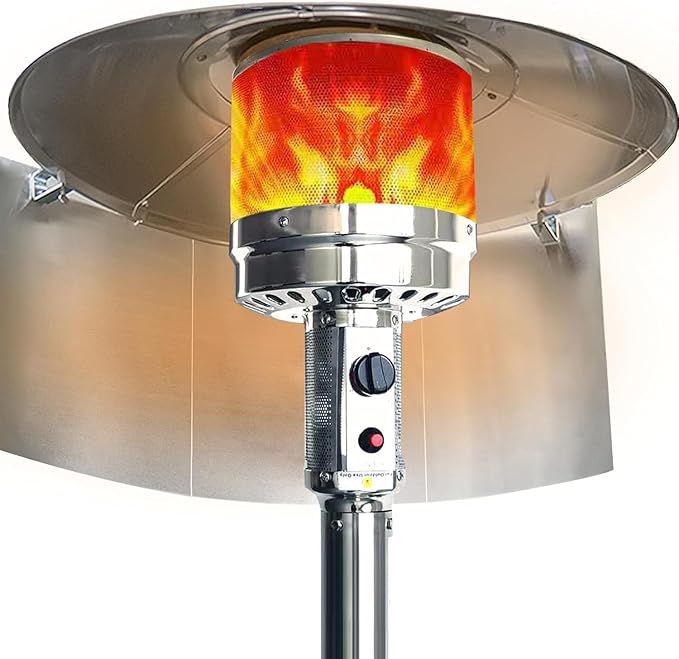 Patio Heater Reflector Shield Outdoor Patio Heater Shield Reflector for Extra Heat Reflecting Saving Gas