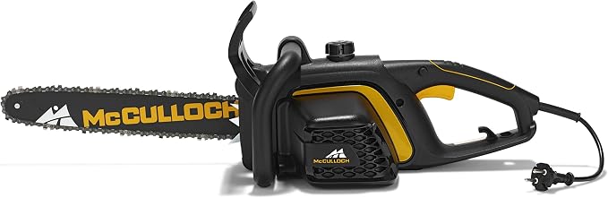 McCulloch CSE 1835 Electric Chainsaw with 1800 W Motor, 35 cm Chain Guide, Autom. Chain Greaser (Item No. 00096-71.479.01)