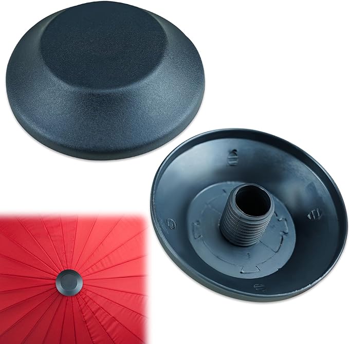 2 Pieces Patio Umbrella Tip Caps Replacement Part Patio Umbrella Top Screw Cap