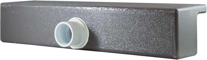 Tomaso 18" ABS Waterfall Cascading Sheer Descent Water Feature Spillway Pool Spa Wall Mount - Gray Plastic (18")