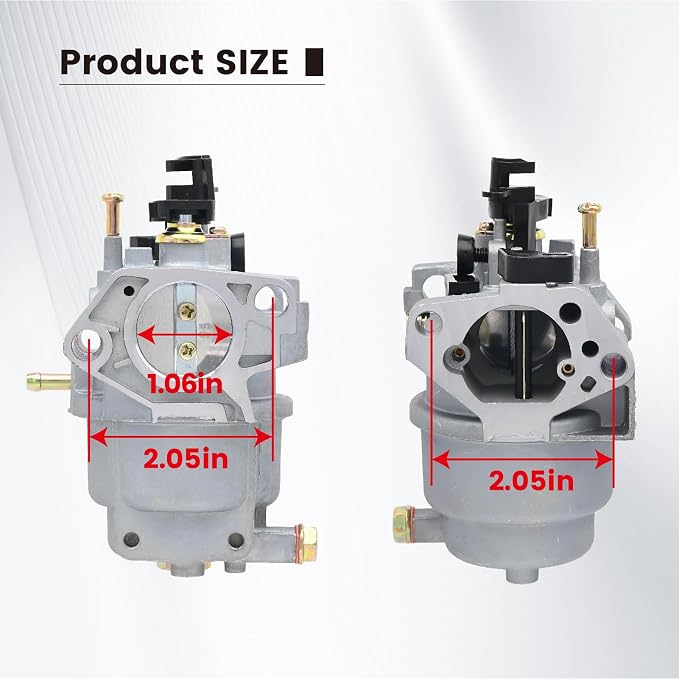 NIMTEK GP5500 GP6500 Carburetor with Filter for Generac GP5000 GP6500E GP7500E GP8000E Jingke Huayi 5KW 5.5KW 6.5KW OHV 389cc 188F 190F Generator Replace 0J58620157 0G8442A11
