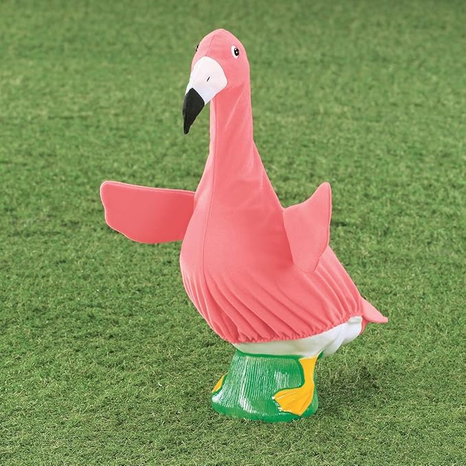Gaggleville Flamingo Goose Outfit, Fits Large 23" H Statue, by Fox | Valley Traders