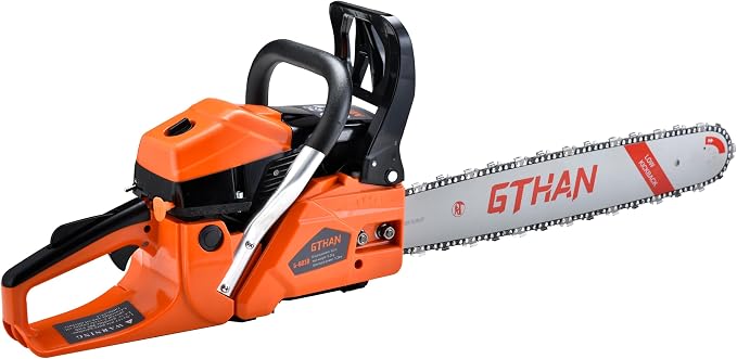 62cc Gas Powered Chainsaw 2-Cycle 20-Inch Gasoline Chain Saw with Guide Bar for Tree Cutting, Firewood, Yard, Garden and Farm Work