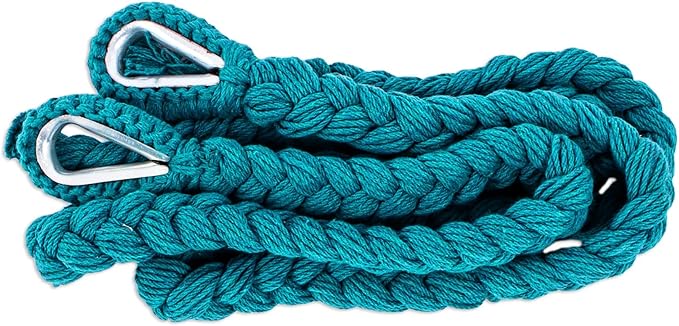 Novica Handmade Sea Breezes in Teal Cotton Hammock Swing
