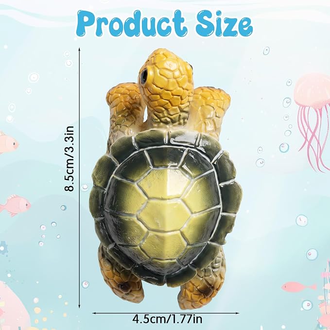Yolev Turtle Plant Decorations for Pots Green Climbing Tortoise Figure Plant Pot Hanger Resin Cute Hanging Sea Turtle Statue Planter Pots Decorations for Yard Garden Ornaments Pot Decoration
