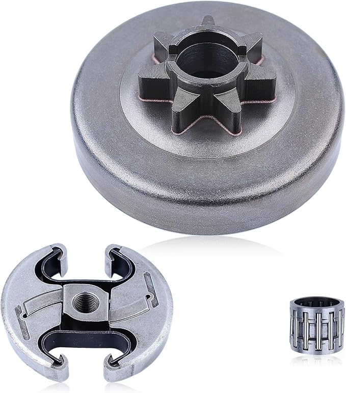 3/8" 7T Clutch Drum Bearing Kit Fit for Husqvarna 455 455 E Rancher 460 461 Jonsered CS2255 Chainsaws replace for 5372917-01 537 29 17-04