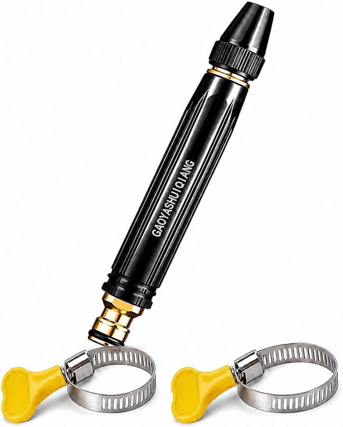 Home High-Pressure Car Wash Water Gun with Booster Nozzle, Portable Water Saving High Pressure Washing Gun for Household Car Cleaning, Outdoor Yard, Patio and Surface Deep Cleaning