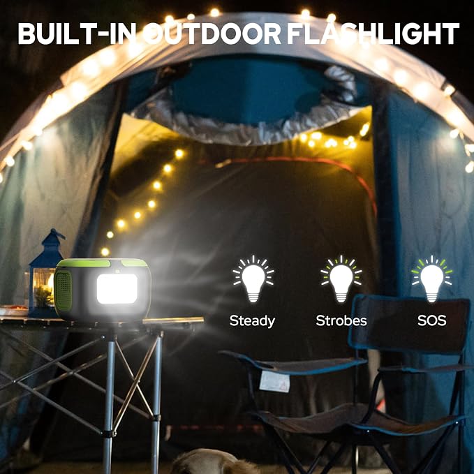 Solar Power Station with Solar Panel 40W, 120W 110V Portable Power Bank with AC Outlet for Outdoor Laptop Smart Device Camping RV Hiking Outdoor Backup Portable Battery with Solar Charger