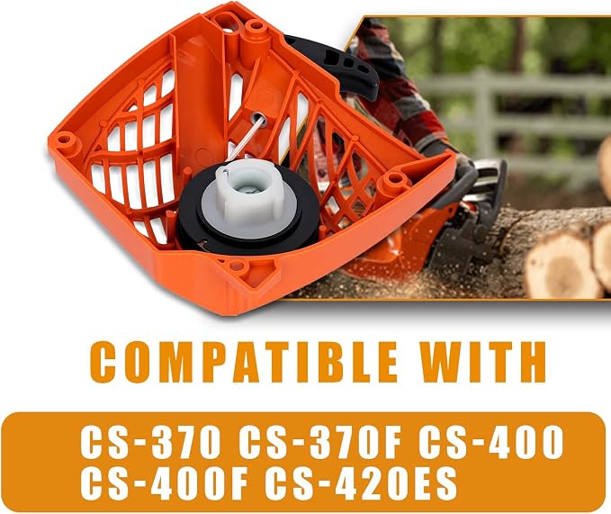 CS-400 Recoil Starter Assembly for For Echo CS-370, CS-370F, CS-400, CS-400F, CS-420ES Chainsaws – OEM Replacement A051000982 A051000981 A051000980