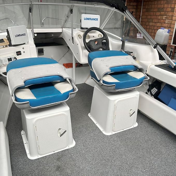 Oceansouth Boat Seat Boxes with 5 Shelves & Tackle Boxes (Height 20")
