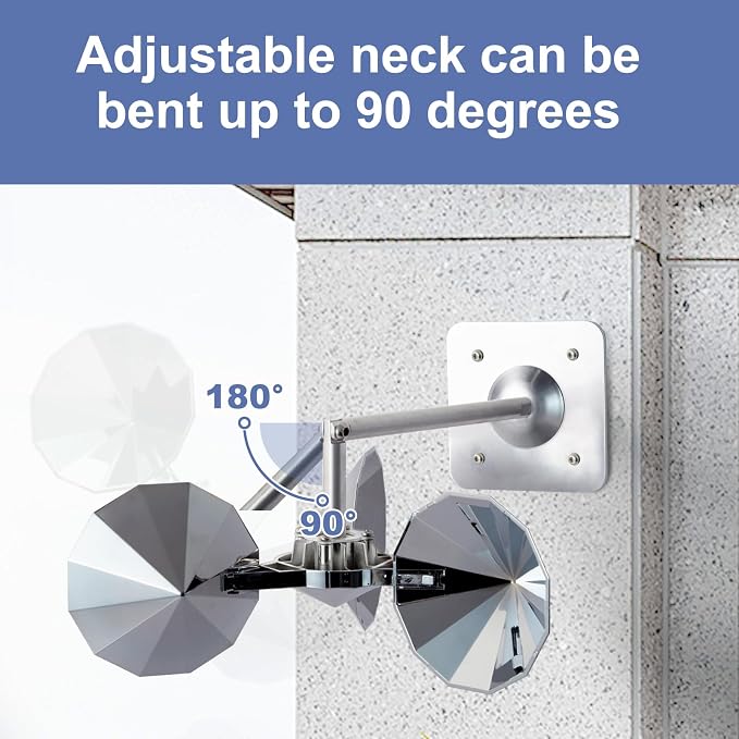 OFFO 3 PCS Bird Scare Reflective Device, Bird Reflector Keep Pigeon Woodpeckers and Sparrows Away for Outdoor Use Boats Roofs Gardens