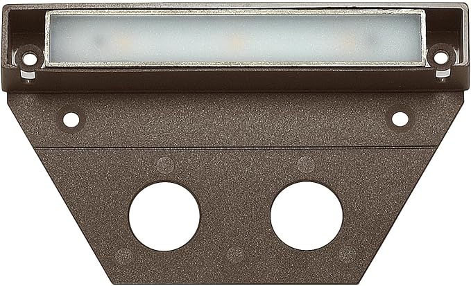 Hinkley Landscape Lighting Nuvi 15446BZ Medium Hardscape Light, Vinyl Alloy, Low-Profile Housing, Mounting Bracket, Dimmable, Bronze