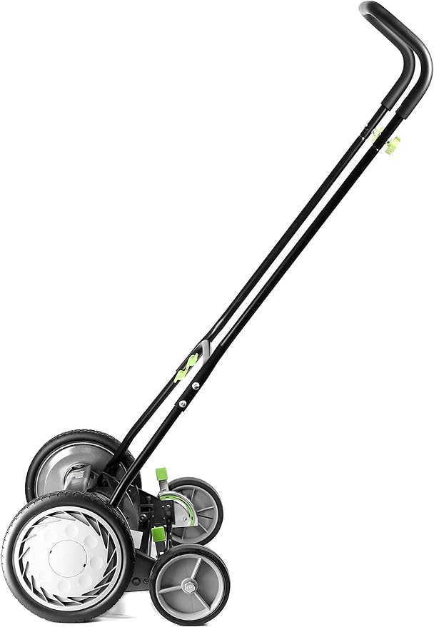 Earthwise 2001-20EW 20-Inch 5-Blade Push Reel Lawn Mower, Grey