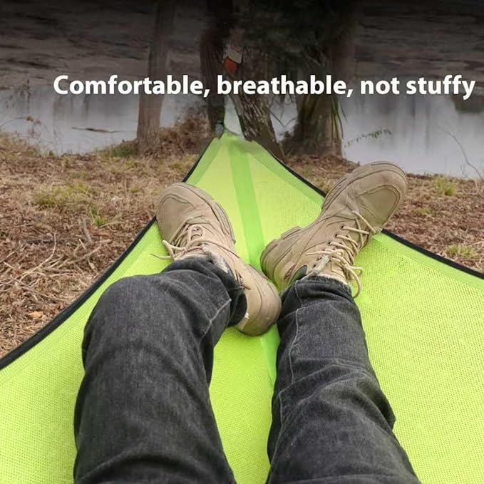 Outdoor Triangle Hammock 13FT, 660Lbs Capacity for 1-3 Person, Portable Camping Hammock with Storage Bags, Multi-Person Hammock
