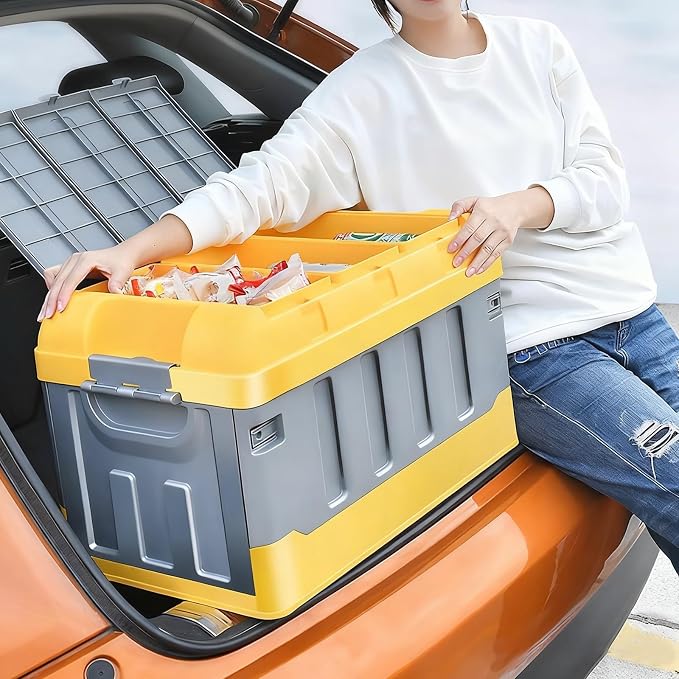 Outdoor Storage Deck box Plastic Storage box Multi Layer Storage box 240 lbs Capacity Durables Suitable for car Camping Garage and Home Storage(Blue)