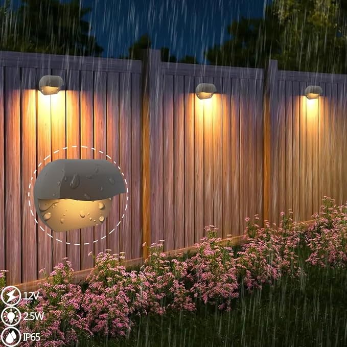 Arrownine Cast Aluminum 2.5W Deck LED Lights Low Voltage Landscape Lighting 12V Outdoor Step Lights,Post Stairs Fence Lighting Soft Warm White Water Resistant IP65,Bronze Finish 3-Pack