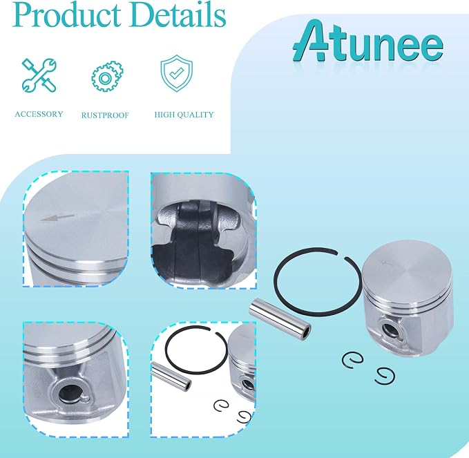 1141 030 2011 Piston Kit for Stihl MS271 MS271C MS291 MS291C Chainsaw Replace 1141-030-2011