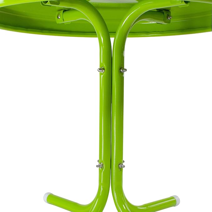 Northlight Outdoor Retro Tulip Side Table, 22", Lime Green