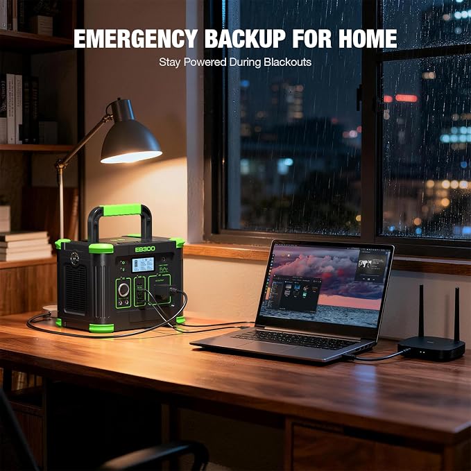 GRECELL 330W Portable Power Station 288.6Wh Solar Generator with USBC PD 60W, 120V Outlet Perfect for Camping, Outdoor Trips, Home Backup & Travel