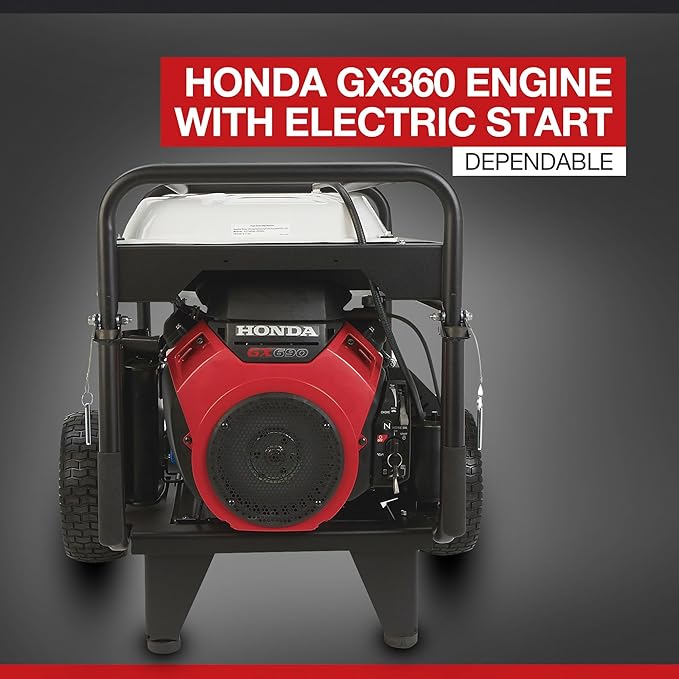 NorthStar Gas Cold Water Pressure Washer, 5000 PSI, 5.0 GPM, Honda Engine, Electric Start, Belt Drive, Model# 1571493