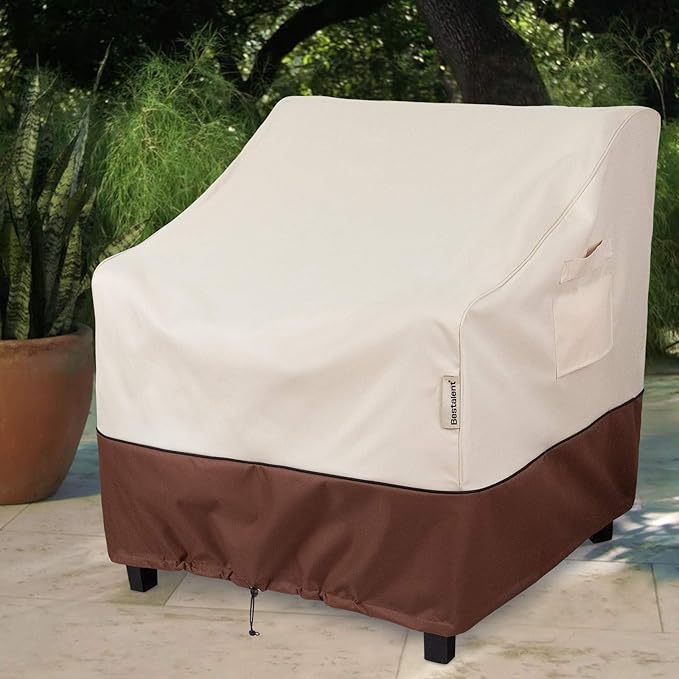 Patio Furniture Covers Waterproof,Outdoor Chair Covers Clearance,Lawn Chair Deep Seat Cover,Fits up to 33" W x 34" D x 31" H inches(1 Pack)