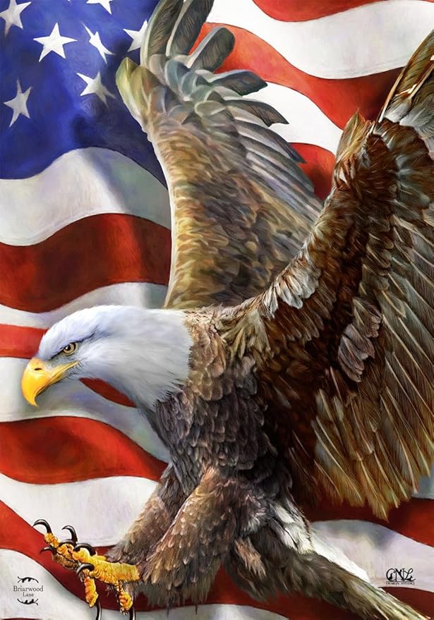Briarwood Lane American Freedom Eagle House Flag