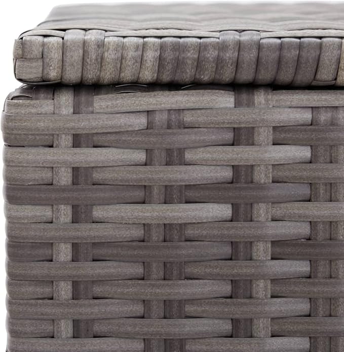 Patio Storage Box Deck Storage Box Outdoor Storage Cabinet Waterproof Storage Containers Storage Outdoor Poly Rattan 39.4"x19.7"x19.7" Gray