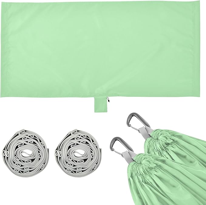 Tender Green 330lb Capacity Hammocks Cloth Hammock for Patio Backyard Lounge Base Base de hamaca para adultos