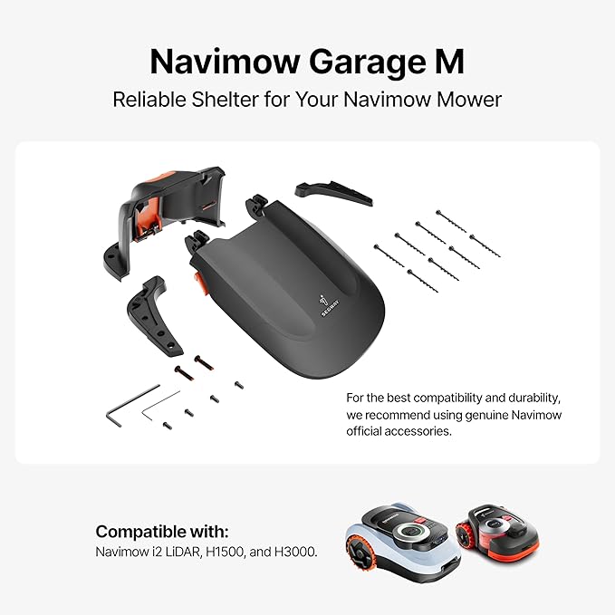 Segway Navimow Garage M for Navimow i215 LiDAR, H Series Robot Lawn Mower