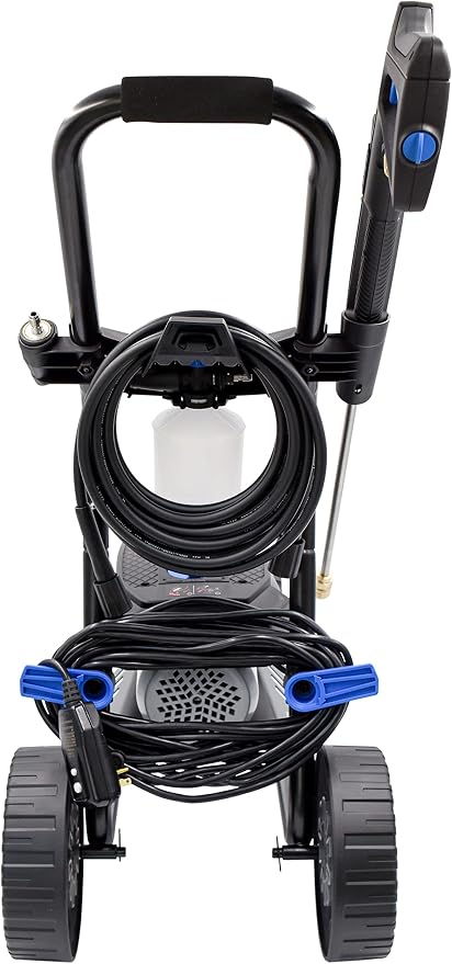 AR Blue Clean BMXP32300-BNDNZL, Includes BMXP32300 Electric Pressure Washer with Red & White 2300 PSI, 1.5 GPM, 0 & 40 Degree Spray Angle Nozzle, Trigger Gun, 25' Hose, 49 lbs, Black