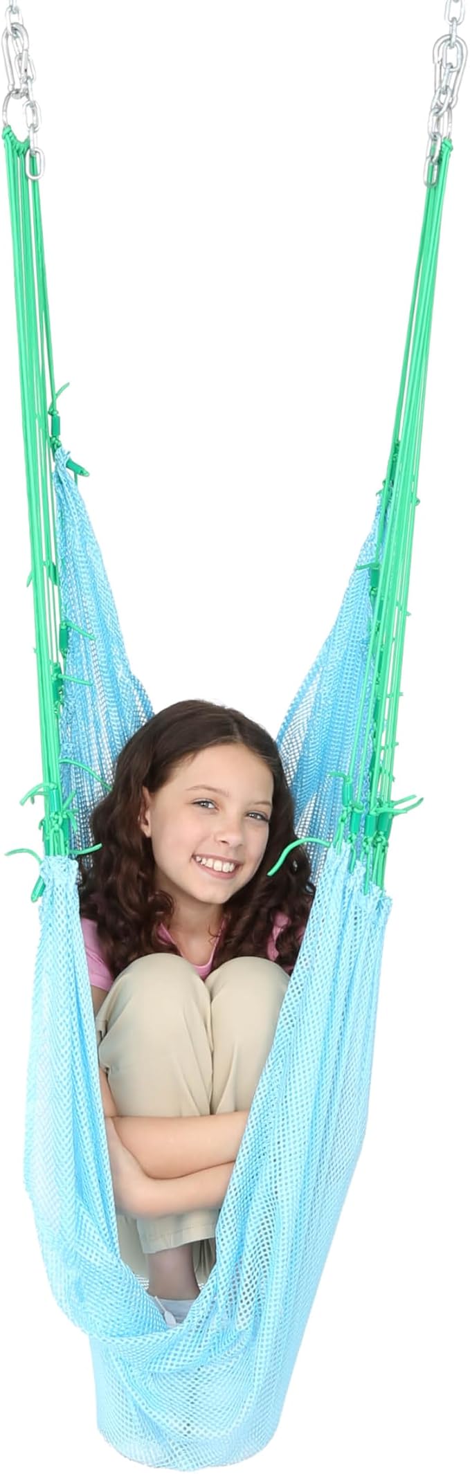 Fun and Function - Mesh Therapy Swing - Great for Kids with Special Needs - Ceiling Mount, Lightweight, Indoor Therapy Hammock - for Adults and Children Age 3+