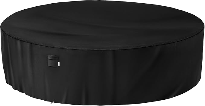 iBirdie Round Patio Furniture Cover 100 x 34 inch, Outdoor Waterproof and Weatherproof for Garden Table and Chairs, Heavy Duty 600D, fit 100, 99, 98, 97, 96, 95 Diameter