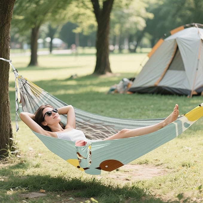 Birds and Nest Hammocks for Camping with Portabl Carry Bag Hanging Hammock Outside Beach Patio Garden