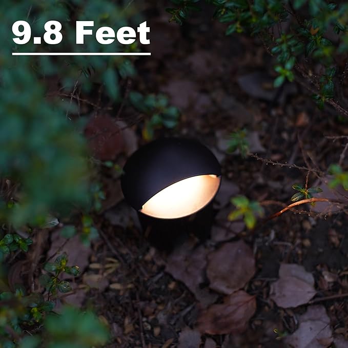 GOODSMANN Landscape Lighting 2PK Well Lights Low Voltage 5 Watt LED 150 Lumen 12V AC In-Ground Lights 3000K Warm White