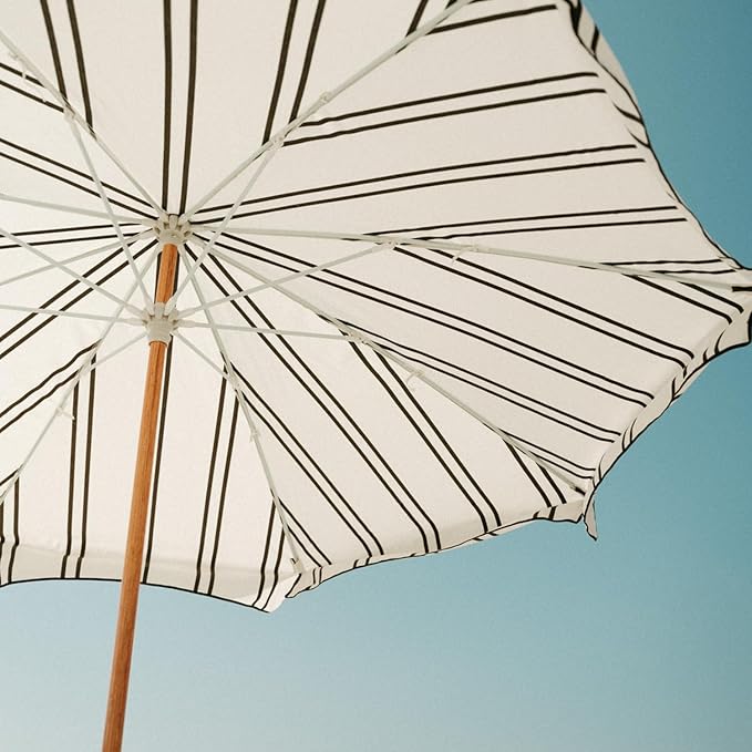 Business & Pleasure Co. Amalfi Umbrella - 7.2' Boho Beach Umbrella - Sturdy Yet Lightweight - UPF 50+ UV-Resistant Canvas