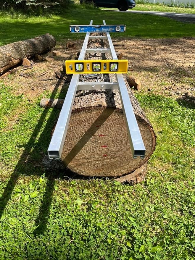 Portable Chainsaw Mill 36 Inches Planking Milling Bar Size 14 Inches to 36 Inches,with 9Ft Rail Mill Guide System