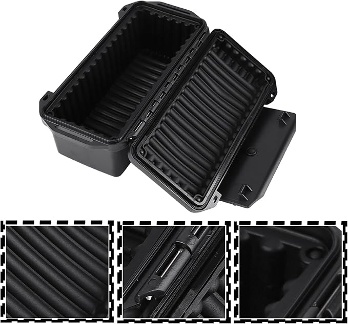 Dry Storage Box, 3 Types Survival Box Container Outdoor Shockproof Case Portable Storage Container for Camping Hiking Outdoor Activities